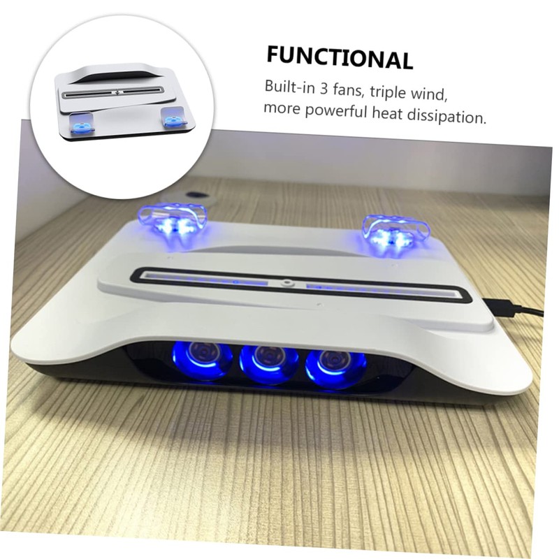 Angoily Dual Charging Base with LED Indicator for Console Fast