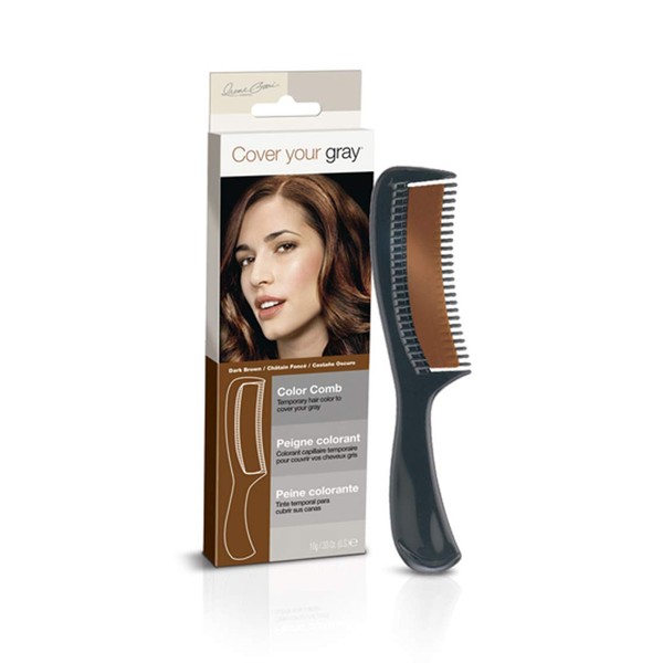 Cover Your Gray Color Comb - Dark Brown