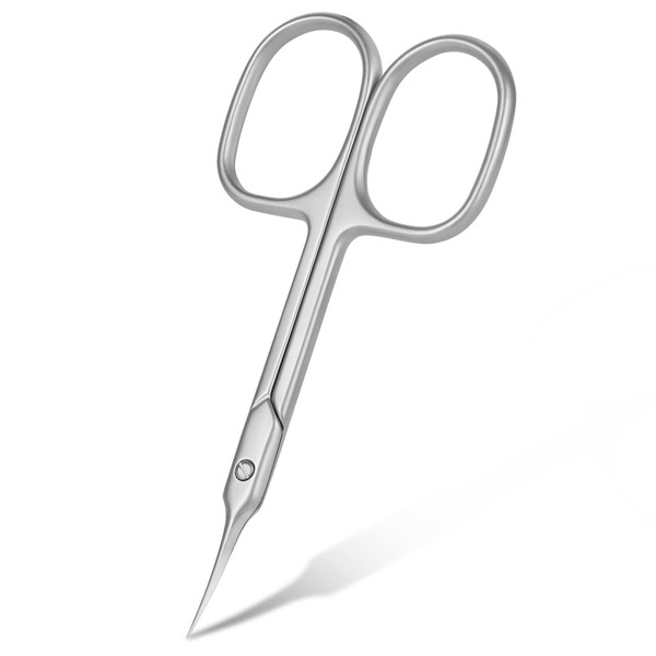 URAQT Nail Scissors, Professional Stainless Steel Curved Cuticle Scissors, Sharp