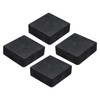 QUARKZMAN Pack of 4 Rubber Buffer Hard Pad, 50 mm Square Vibration Insulation Mats, 20 mm Thick Non-Slip Rubber Blocks, Non-Slip Noise Dampening for HVAC Compressor Air Conditioning