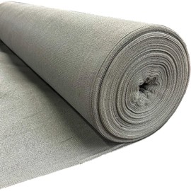 Farm Plastic Supply - Gray Shade Cloth - 75% - Mesh Fabric for Fence Privacy Screen, Garden Shade, Shade Cloth, Mesh Fence Screening, Shade Cloth Rolls, Wind Screen, Gray Shade Cloth (6' x 20')