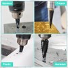LEKOMESH Cobalt Step Drill Bit - 4-22mm Four Spiral Flute