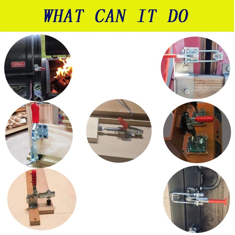 MIKMAYTOO Small Quick Release Horizontal Toggle Clamp 201A Hand Tool