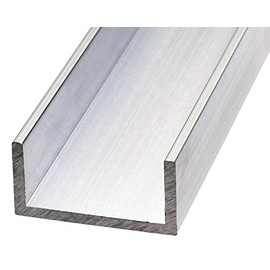 7923 Aluminum Unequal Channel, 0.1 x 0.8 x 1.6 x 11.8 inches (3.0 x 20 x 40 x 300 mm)