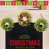 4 Pcs Christmas DIY Gree Wreath 10 Inch Christmas Green