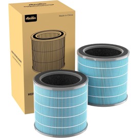 2 Pack Air Purifier AP070A & AP070B Replacement 13 HEPA Filters, Efficiency Activated Carbon, High-efficiency HEPA Filter
