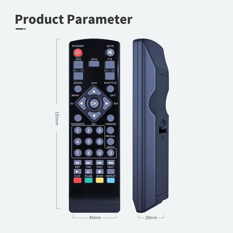TRUCKON New Replacement Remote Control for TechniSat HD-S 261 DVB-S2