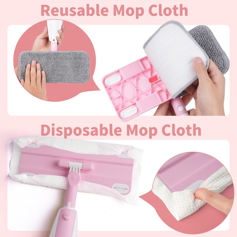 Lullulii Kids Spray Mop,Fun & Functional Toddler Cleaning Set,Real Working