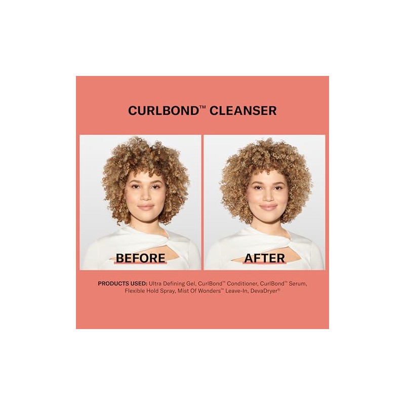 DevaCurl CurlBond Re-Coiling Mild Lather Cleanser, 12 fl. oz.