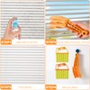 10 Pcs Venetian Window Blind Cleaner Duster Tool Set, Mini