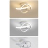 minfair Modern LED Ceiling Light,Round Geometry Ceiling Lamp,Chic Chandelier 4500K