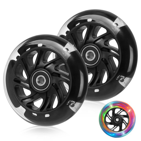 DBREAKS Luminous Stunt Scooter Wheels, Pack of 2 LED Light