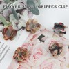 MOTIBACK 2.5cm Kleine Blumen Haarspangen, Rutschfeste Mini Haarclips mit Starken