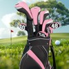Andux 3Pcs/Set PU Golf Wood Club Head Covers 460cc Driver