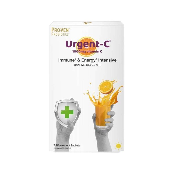 ProVen Pro-Ven Probiotics Urgent-C Immune & Energy Intensive Daytime Kickstart 7 Sachets