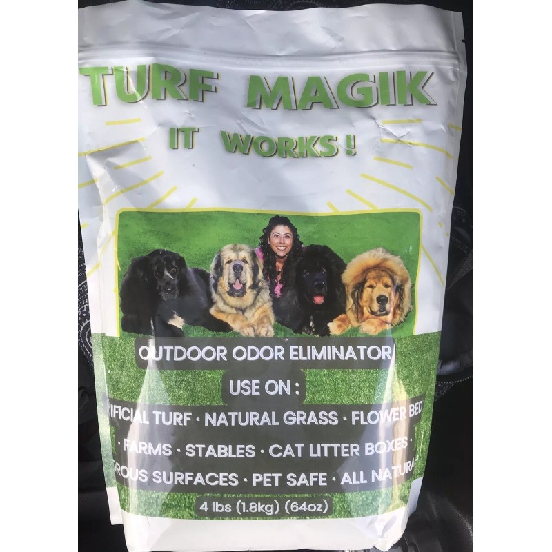 Turf Magik Natural Pet Odor Remover, Outdoor Lawn Odor Eliminator,