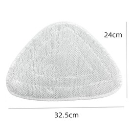 Taicols 4 Pieces Microfiber Steam Mop Accessories Absorbency and Reuse Microfiber Cloth for Steam Mop and Steam Mop (Grey Stripes)