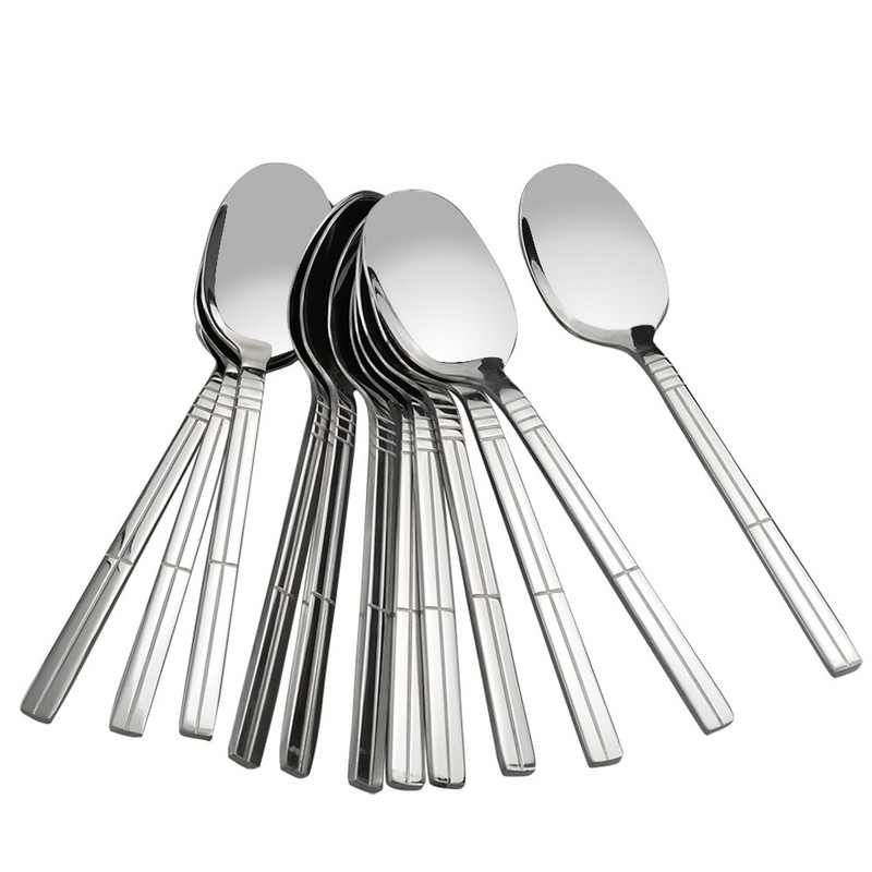 Eudokky 12 Piece Dinner Spoons Tablespoons Set Stainless Steel Soup