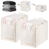 Compression Storage Bags for Down Comforters, Foldable Reusable Organizer for