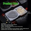 Reusable Snack Containers with Lids, Double Compartment Snack Pots, Thickened