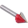 6 mm Shank V-Groove Milling Cutter Bit Cutting Diameter 22