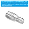PATIKIL 5 Pack M3*M4*10 Double End Thread Stud Bolts 304