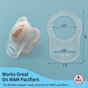 PUTSKA Pacifier Adapter Rings - Silicone Adapter for Pacifier Holder