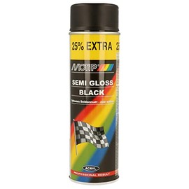 Motip M04001 Rallye Lacquer Satin gloss-500 ml, Semi Gloss Black, 500 ml