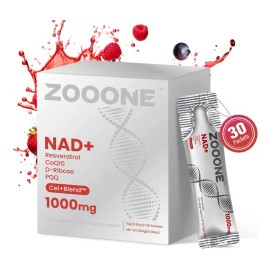 Zooone 1000mg Nad+ Berry Flavor Drinkmix 30 Pack