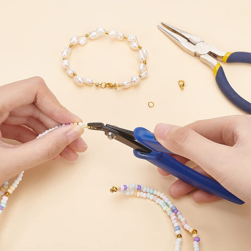 PandaHall Elite 1 Set 45# Steel Jewelry Tools Crimping Crimper