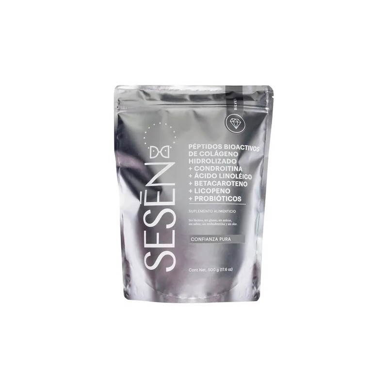 Peptidos De Colageno Hidrolizado Sesen Silver 500 G