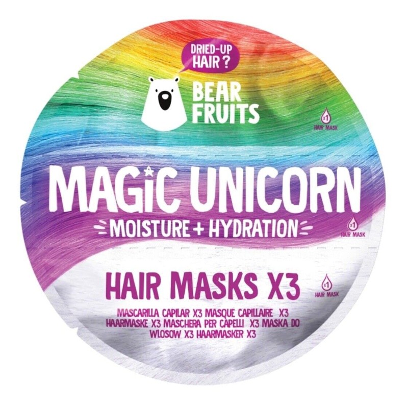 2x Bear Fruits Magic Moisturising Hair Mask Refill (3 x