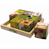 Lil Toyz Farm Animals Wooden Cube Puzzle