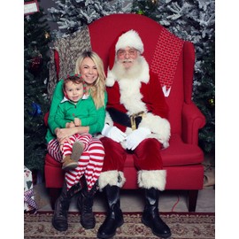 IFFEI Family Matching Christmas Pajamas Set One Piece Striped Hooded Sleepwear Santa Claus Elf Onesie Outfit Women S