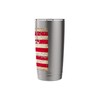 Gymnastics Still Rings Distressed American Flag Stainless Steel Insulated Tumbler