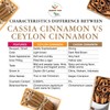 Premium Organic Ceylon Cinnamon Sticks - 1lb (454g), True Ceylon,