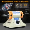 Angelbecke Jewelry Polisher, Adjustable Speed Polishing Machine, Multi-Function Bench Lathe