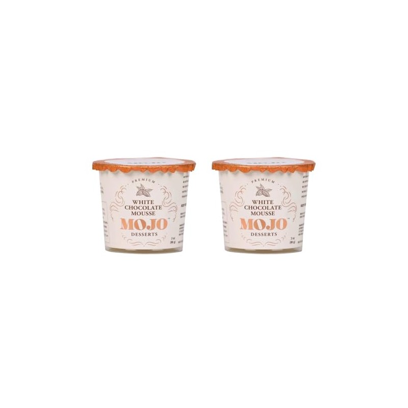 Mojo White Chocolate Mousse Gluten Free, 3 oz, 2 Pack