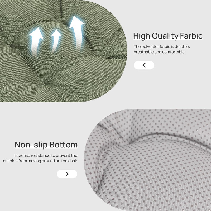 Love's cabin Memory Foam Chair Cushions Set of 4, 19