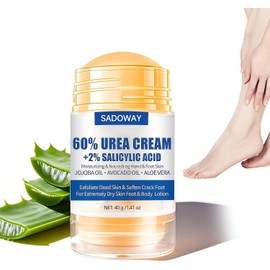 Crema Hidratante para Pies con Urea 60, Repara e Hidrata Pies Secos y Agrietados, Ointment Exfoliante y Anti Rozaduras, Suaviza Callosidades, Alivia Durezas, 40 ml Fórmula Intensiva