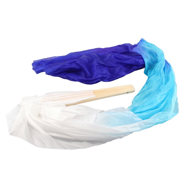 1 Pair Long Dance Fan Soft Beautiful Classical Dancing Fan