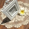 Beige 11x17 Inch Oval 100% HANDMADE Crochet Lace Placemats Doilies