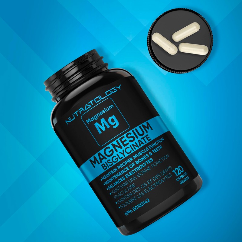 Magnesium Bisglycinate - Relaxes Muscles, Improves Sleep Quality, Enhances Bone