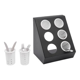 Dodoam Utensil Holder, 6-Compartment Restaurant Utensil Holder, Utensil Organizer Classified Storage for Restaurants, Kitchens, Offices