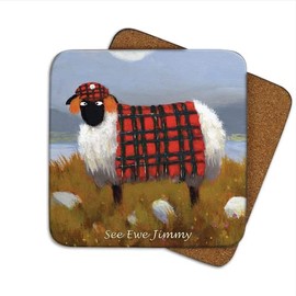See Ewe Jimmy Coaster by Thomas Joseph - Funny Sheep
