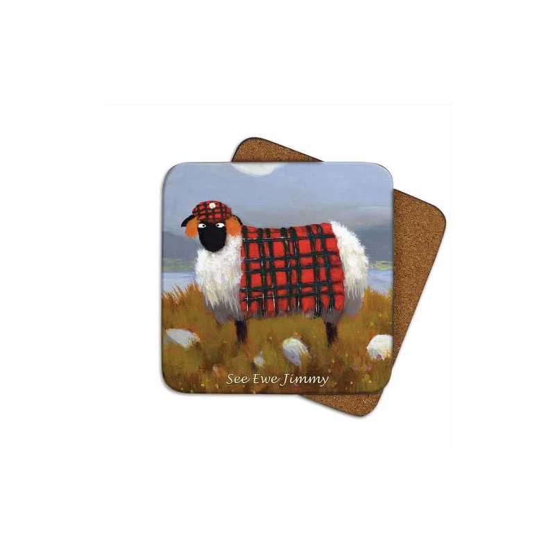 See Ewe Jimmy Coaster by Thomas Joseph - Funny Sheep
