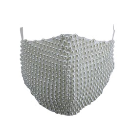 Fashion Cloth Face Mask (White Pearl)