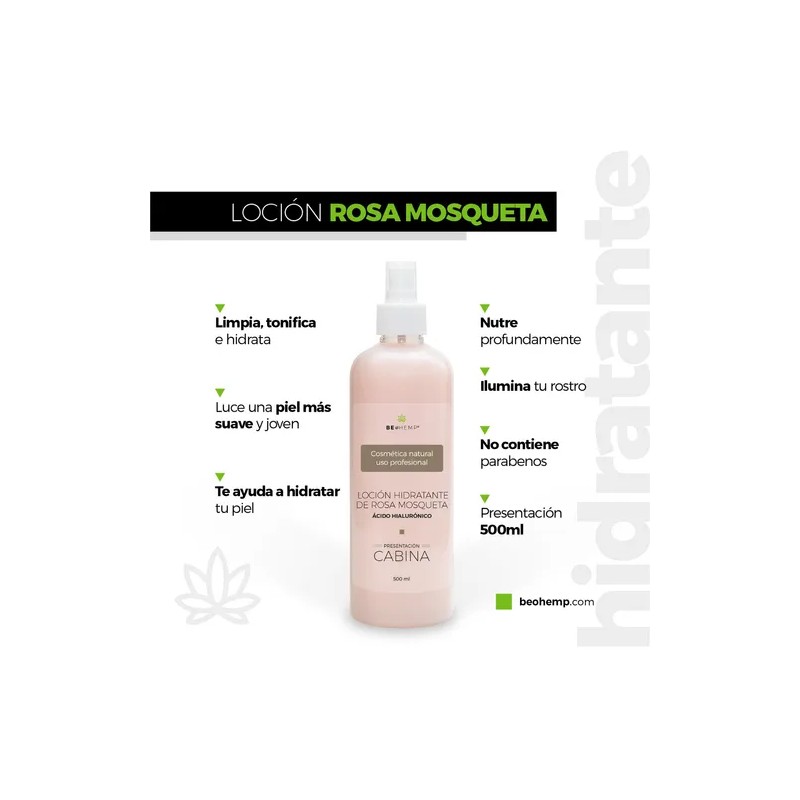 Loción Hidratante Rosa Mosqueta Y Ácido Hialurónico 500 Ml Momento