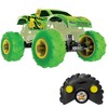Hot Wheels Monster Trucks RC Toy, Remote-Control 1:15 Scale Gunkster,