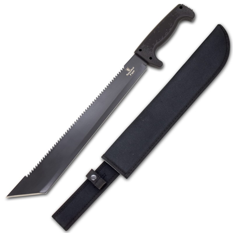 Snake Eye Machete with Heavy Duty Construction-Ergonomic Non-Slip Handle and